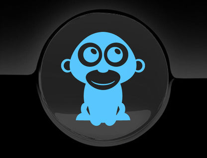 Adorable Gorilla Fuel Cap Car Sticker