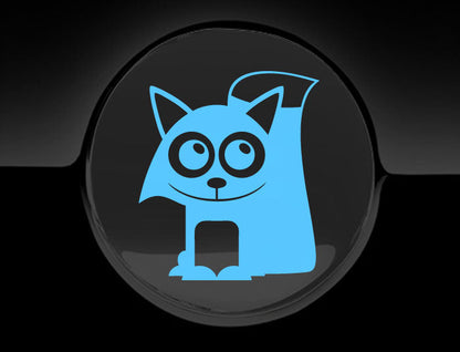 Adorable Fox Fuel Cap Car Sticker