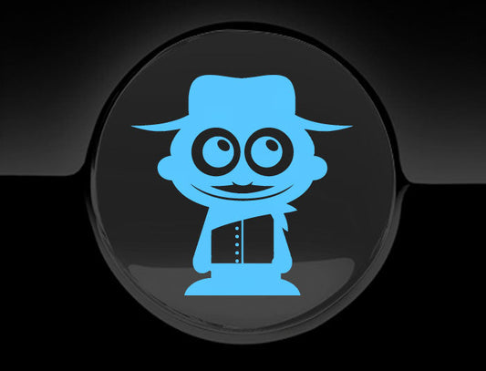 Adorable Cowboy Fuel Cap Car Sticker