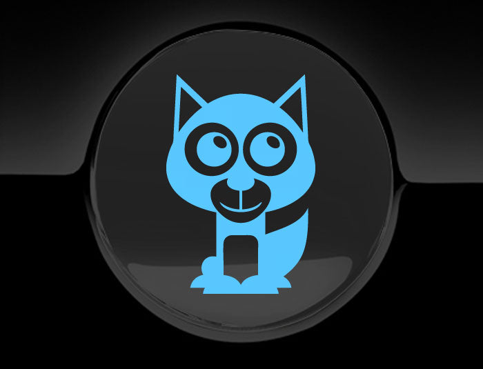 Adorable Husky Fuel Cap Car Sticker