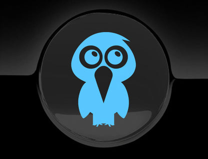 Adorable Hawk Fuel Cap Car Sticker