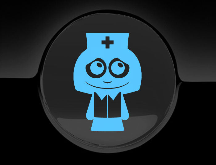Adorable Nurse Fuel Cap Car Sticker