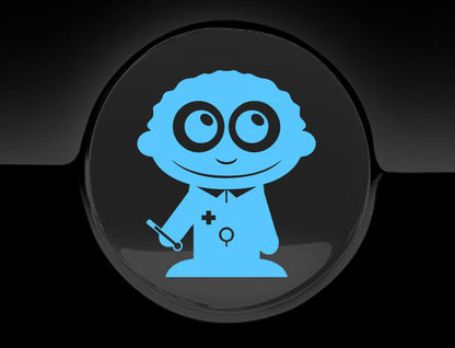 Adorable Doctor Fuel Cap Car Sticker