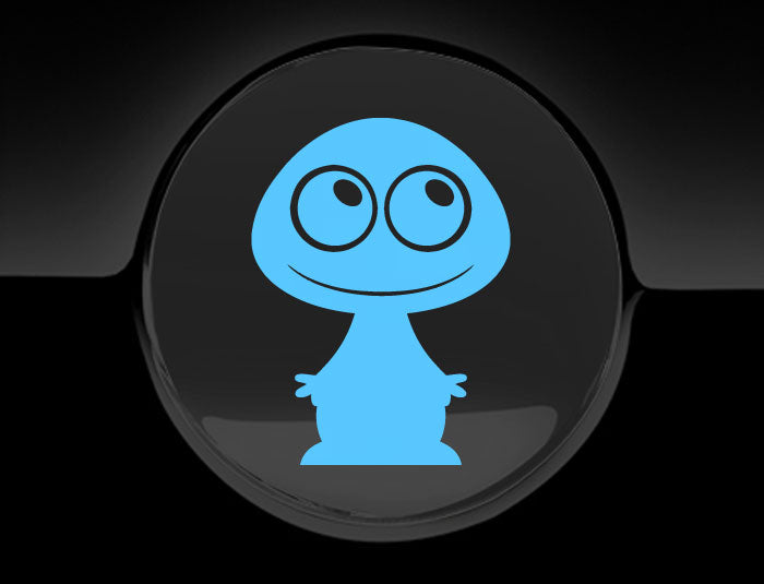 Adorable Alien Fuel Cap Car Sticker