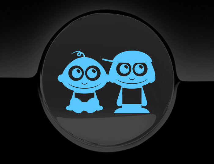 Adorable Children Fuel Cap Car Sticker