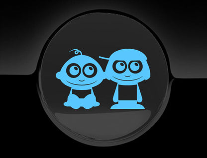 Adorable Children Fuel Cap Car Sticker