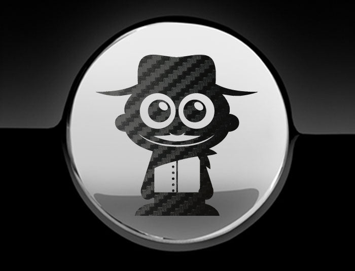 Adorable Cowboy Fuel Cap Car Sticker