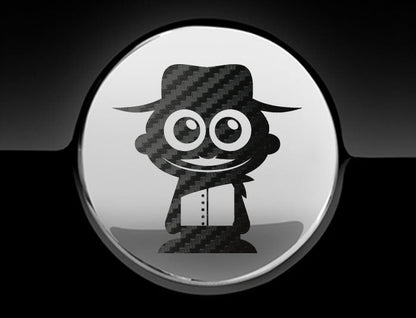 Adorable Cowboy Fuel Cap Car Sticker