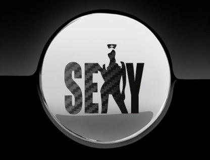 Sexy Nurse Fuel Cap Cover Car Sticker