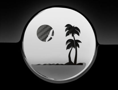 Paradise Beach Fuel Cap Cover Car Sticker