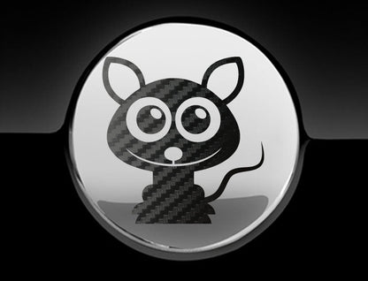 Adorable Rat Fuel Cap Car Sticker