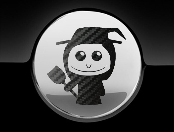 Adorable Witch Fuel Cap Car Sticker