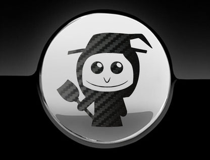 Adorable Witch Fuel Cap Car Sticker