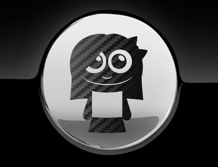 Adorable Girl Fuel Cap Car Sticker