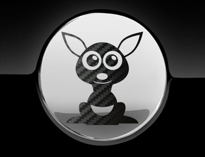 Adorable Kangaroo Fuel Cap Car Sticker