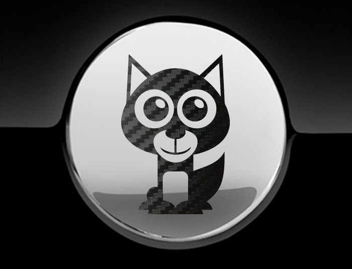 Adorable Husky Fuel Cap Car Sticker