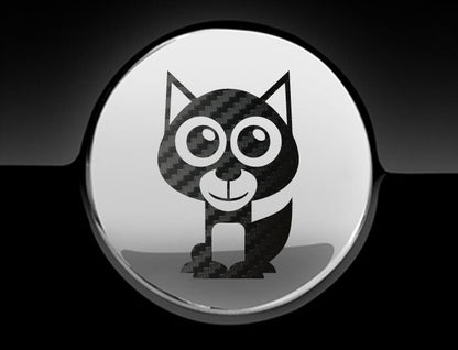 Adorable Husky Fuel Cap Car Sticker
