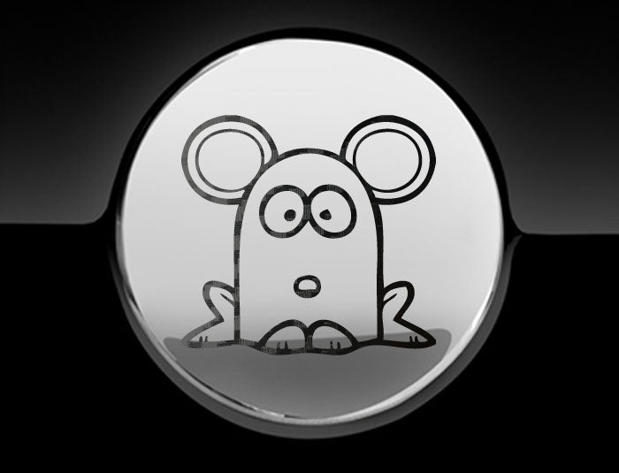 Funny Cartoon MouseFuel Cap Cover Car Sticker