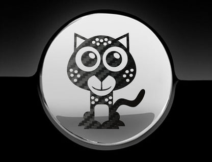 Adorable Cheetah Fuel Cap Car Sticker