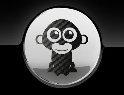 Adorable Monkey Fuel Cap Car Sticker