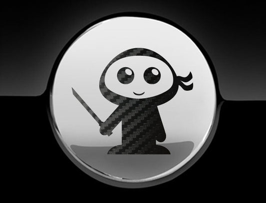 Adorable Ninja Fuel Cap Car Sticker