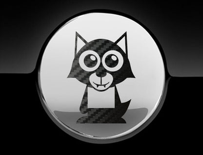 Adorable Werewolf Fuel Cap Car Sticker