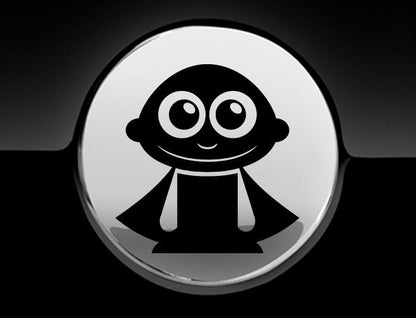 Adorable Superhero Fuel Cap Car Sticker