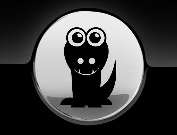 Adorable Alligator Fuel Cap Car Sticker