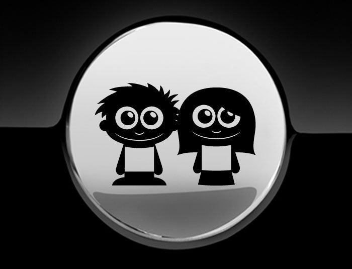 Adorable Friends Fuel Cap Car Sticker