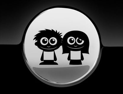 Adorable Friends Fuel Cap Car Sticker