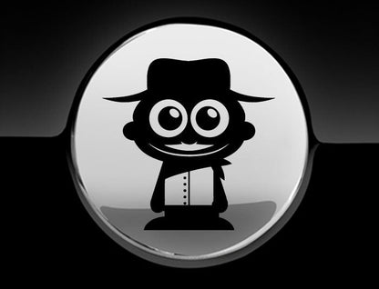 Adorable Cowboy Fuel Cap Car Sticker
