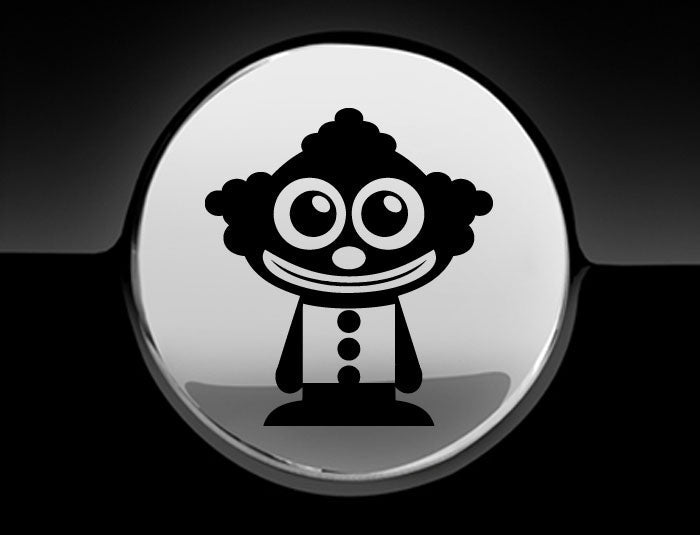Adorable Clown Fuel Cap Car Sticker