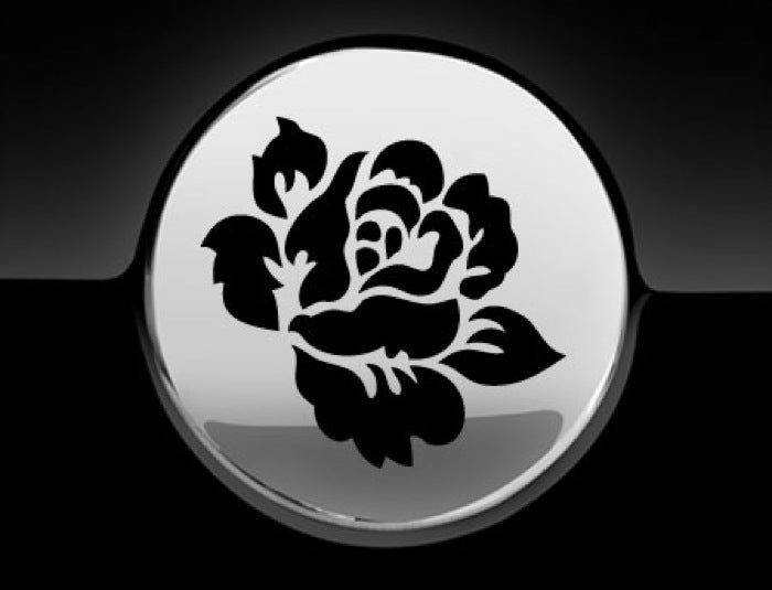 English Rose Fuel Cap Cover Car Sticker