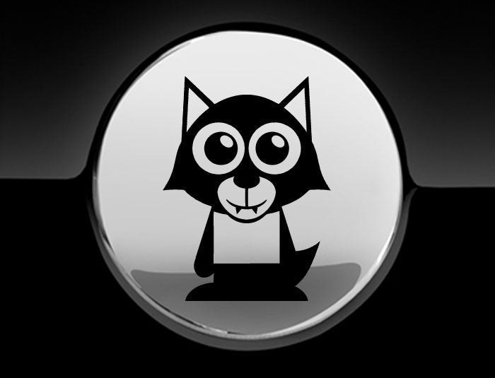 Adorable Werewolf Fuel Cap Car Sticker