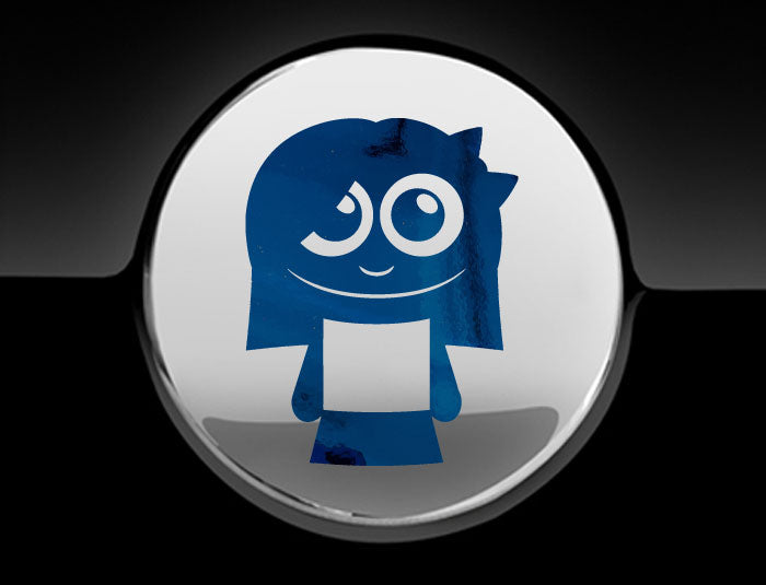 Adorable Girl Fuel Cap Car Sticker
