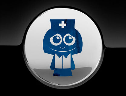 Adorable Nurse Fuel Cap Car Sticker