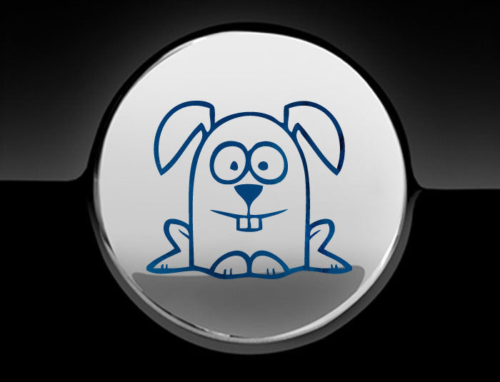 Funny Cartoon Rabbit Fuel Cap Cover Car Sticker