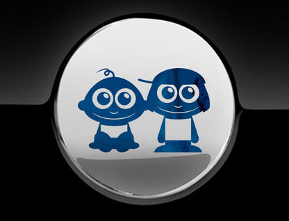 Adorable Children Fuel Cap Car Sticker