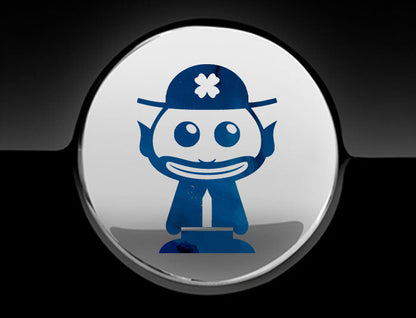 Adorable Leprechaun Fuel Cap Car Sticker