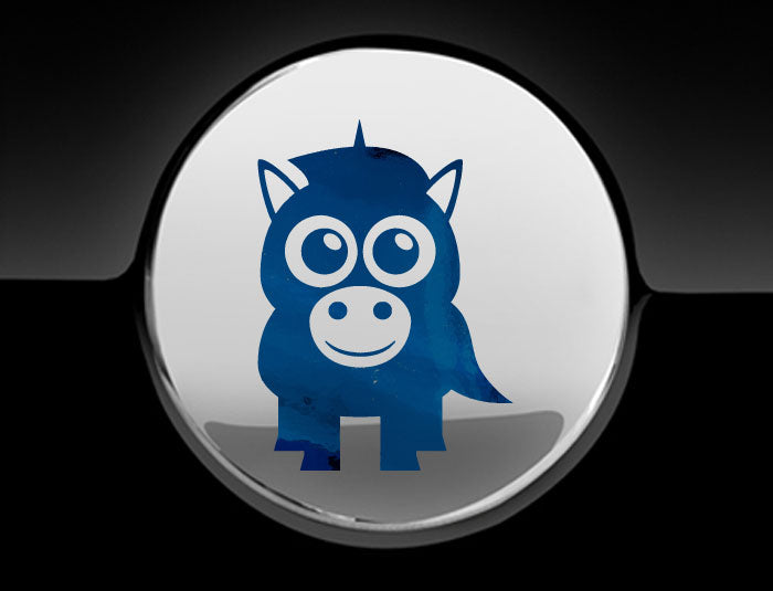 Adorable Unicorn Fuel Cap Car Sticker