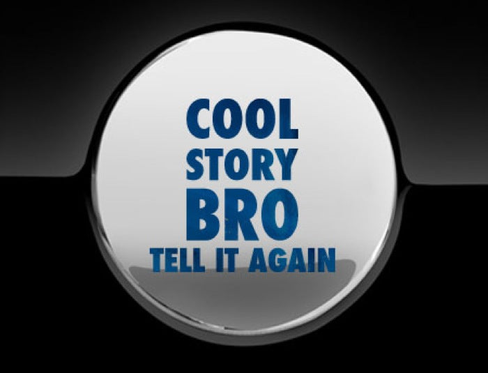 Cool Story Bro Fuel Cap Cover Car Sticker