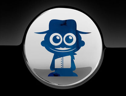 Adorable Cowboy Fuel Cap Car Sticker