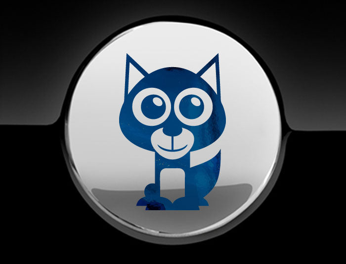 Adorable Husky Fuel Cap Car Sticker