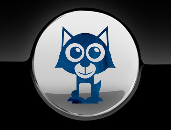 Adorable Wolf Fuel Cap Car Sticker