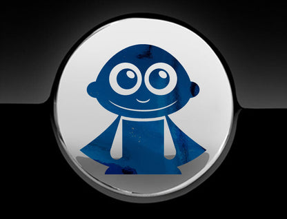 Adorable Superhero Fuel Cap Car Sticker