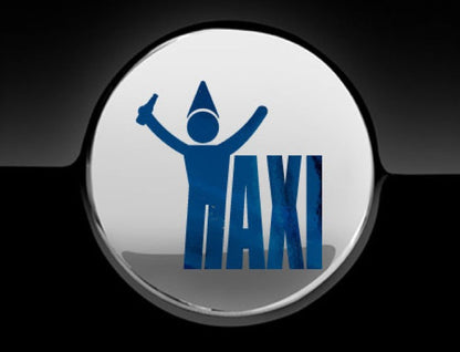 Taxi Drunk Fuel Cap Cover Car Sticker