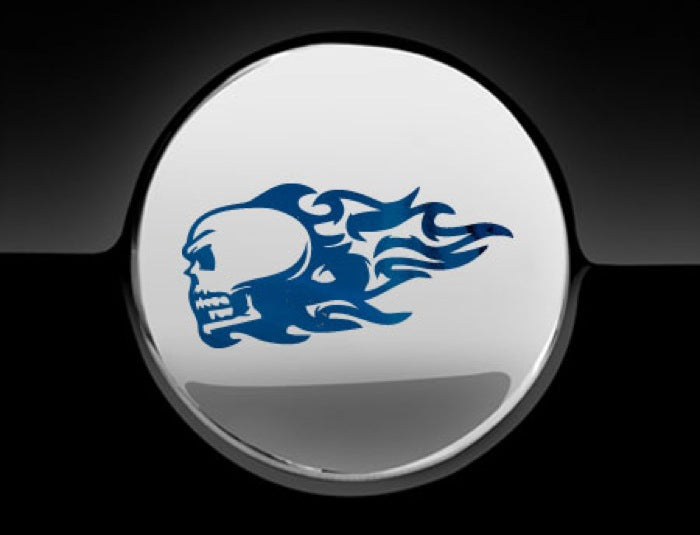 Flaming Skull Fuel Cap Cover Car Sticker