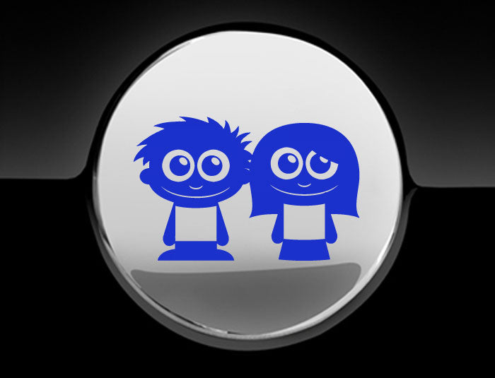 Adorable Friends Fuel Cap Car Sticker