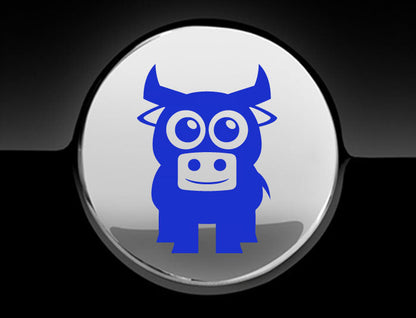 Adorable Bull Fuel Cap Car Sticker