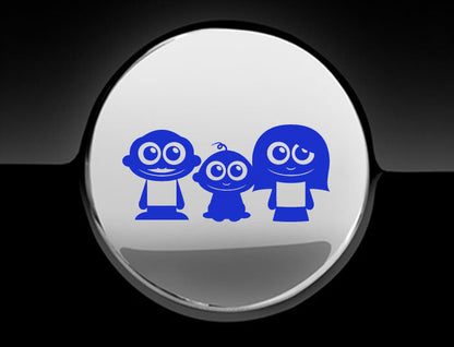 Adorable Family Fuel Cap Car Sticker